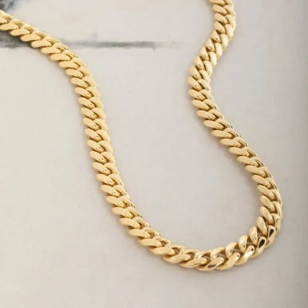 18K Gold Plated Cuban Chain Necklace
